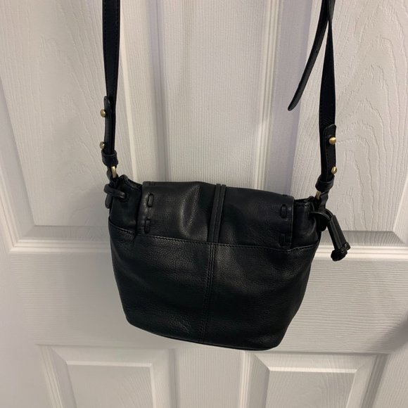 Sanctuary	Black Leather Crossbody - Picture 3 of 7